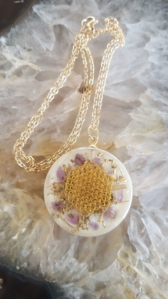 Orgonite pingente Cubo de Metatron 3,5cm - espiritualidade