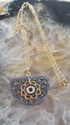 Pingente de orgonite com olho grego - prosperidade - comprar online