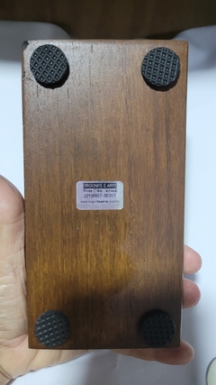 Suporte G madeira ypê para palo santo /sálvia com hastes móveis e porta-velas - Promoção de lançamento - Orgonites e loja de artigos esotéricos