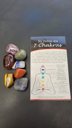 Kit pedras dos 7 chakras M - 110 à 125g