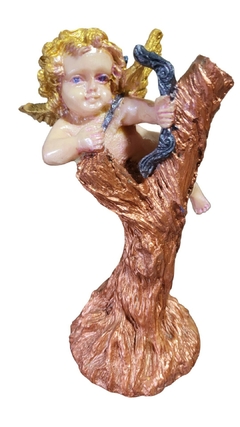 Escultura Decorativa do Anjo Eros (Cupido) em Resina 16cm - Amor