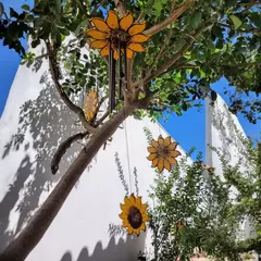 Sino dos Ventos Girassóis - 7 canos - 50cm - comprar online