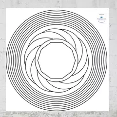 Trígono Gráfico Radiestésico Zots PVC 14x14