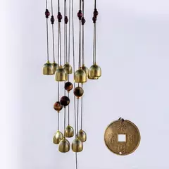 Sino dos Ventos Metal/Madeira 82cm - comprar online