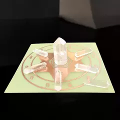 kit cristais mandala reiki + gráfico Emissor Energia Reiki em cobre 14 ou 17cm na internet
