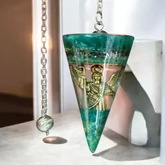 Pêndulo de Orgonite com Arcanjo Rafael: Energia de Cura e Equilíbrio