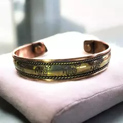 Pulseira de Cobre e Bronze com Elefantes: Tradição e Alívio Natural