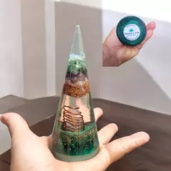 Cone de Orgonite da saúde e vitalidade 13cm - comprar online