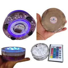 Torre de Selenita 20cm com Base de Orgonite e Cromoterapia: Energize, Decore e Cure - Orgonites e loja de artigos esotéricos