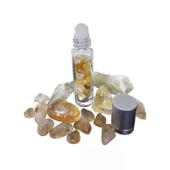 Frascos com cristais e roll on com pedra - escolha pelo cristal - 6 opções - loja online