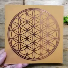 Flor da Vida Gráfico radiestésico de cobre 14x14 - comprar online