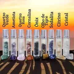 Frascos Leitosos com cristais e roll on mesma pedra - escolha pelo cristal - 9 opções - comprar online