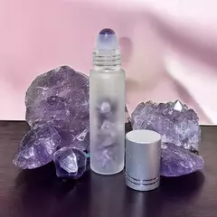 Frascos Leitosos com cristais e roll on mesma pedra - escolha pelo cristal - 9 opções na internet