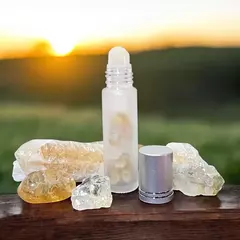 Frascos Leitosos com cristais e roll on mesma pedra - escolha pelo cristal - 9 opções - Orgonites e loja de artigos esotéricos