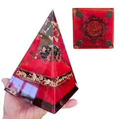 Pirâmide de orgonite (18x12)cm - Vitalidade e Proteção na internet