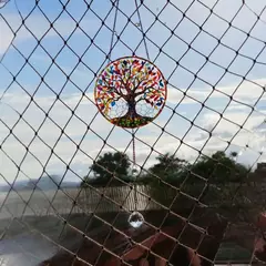 Suncatcher Árvore da Vida 14,5cm com Esfera de Cristal 30mm - Orgonites e loja de artigos esotéricos