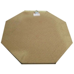 Quadro baguá céu anterior octogonal com espelho convexo, 13cm - madeira escura - comprar online