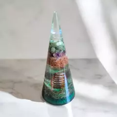 Cone de Orgonite da saúde e vitalidade 13cm