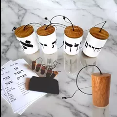 Kit 5 Pêndulos Cabalísticos Zots + Estojo