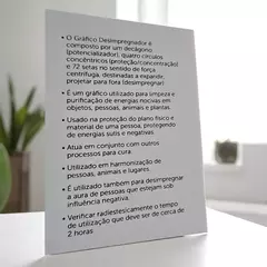 Desimpregnador 72 Setas Gráfico Radiestésico PVC 15x15 na internet
