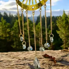 Suncatcher Olho de Hórus com Cristais na internet