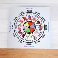 Órgãos da Medicina Tradicional Chinesa - Gráfico Radiestésico PVC 17x17