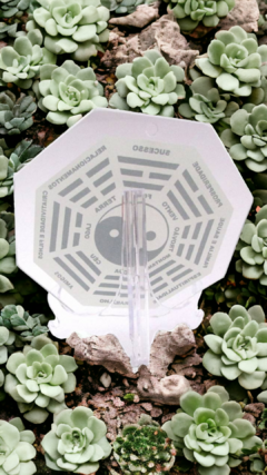 Baguá talismã Yin/Yang em vidro 9cm - comprar online