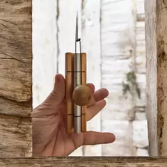 Sino de Porta Artesanal em Madeira Pinus de Reflorestamento - 2 tamanhos - comprar online