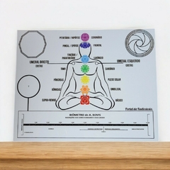 Prancha para Avaliação dos chakras PVC 25x20