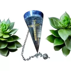 Pêndulo de Orgonite com Espada de São Miguel - Energia e Proteção
