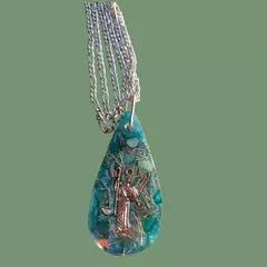 Pingente de Orgonite Arcanjo Rafael - Proteção divina e energia curativa na internet