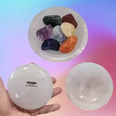 Tigela bowl de selenita 10cm redonda - comprar online