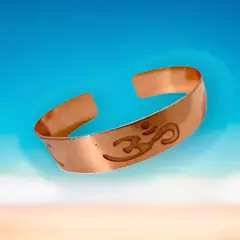 Pulseira de cobre Símbolo OM radiestesia e radiônica - Feminina na internet