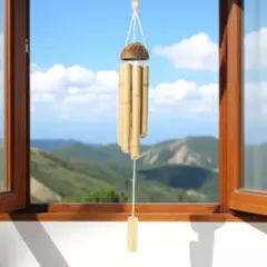 Sino dos Ventos Bambu com Chapéu de Coco - 80cm na internet