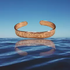 Pulseira de Cobre Puro – Estilo Boho Com Detalhes Artesanais - comprar online