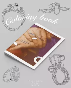 Coloring Book "ANILLOS" + TOTE BAG en internet
