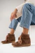 Zapatilla MARA cuero gamuzado - comprar online