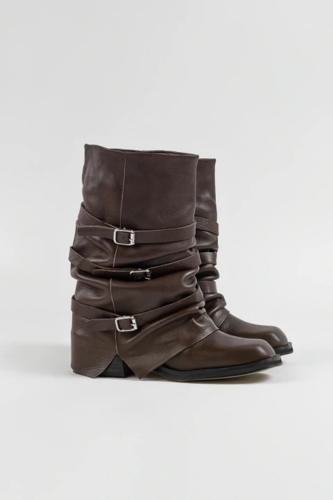 Biker Boot Cuero. BAIONA