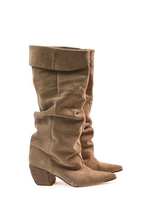 Bota Caña alta Cuero. CALIOPE