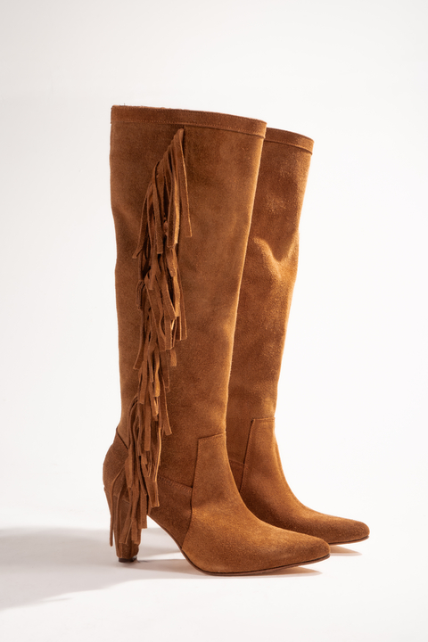 Bota bucanera Cuero. HEIDY - comprar online