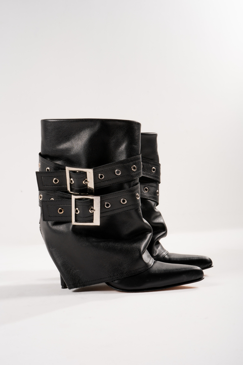 Bota caña baja Cuero EMILIA - comprar online