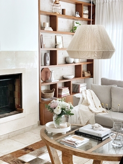 LÁMPARA DE TECHO - CHARO 0.50 ALGODÓN NATURAL, YUTE O CARAMELO - comprar online