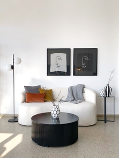 LAMPARA DE PIE 2L- LUPE - NEGRO - comprar online