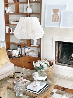 LÁMPARA DE TECHO - CHARO 0.50 ALGODÓN NATURAL, YUTE O CARAMELO - Luz by Aldana Cambar