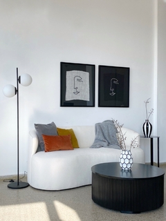 LAMPARA DE PIE 2L- LUPE - NEGRO