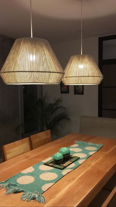 LÁMPARA DE TECHO - CHARO 0.50 ALGODÓN NATURAL, YUTE O CARAMELO en internet