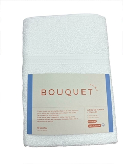 Set Toalla y Toallon "bouquet" 420 Grs Algodon - comprar online