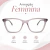 Armação Feminina 9861 em Acetato - Óculos de Grau Completo e Armações | Draffini