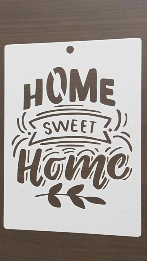 Stencil 15 x 20 cm HOME SWEET HOME