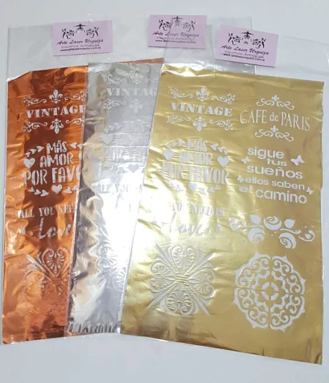 Laminas de impresas modelo FRASES VINTAGE